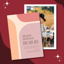 Modern Abstrakt Shapes Bröllop