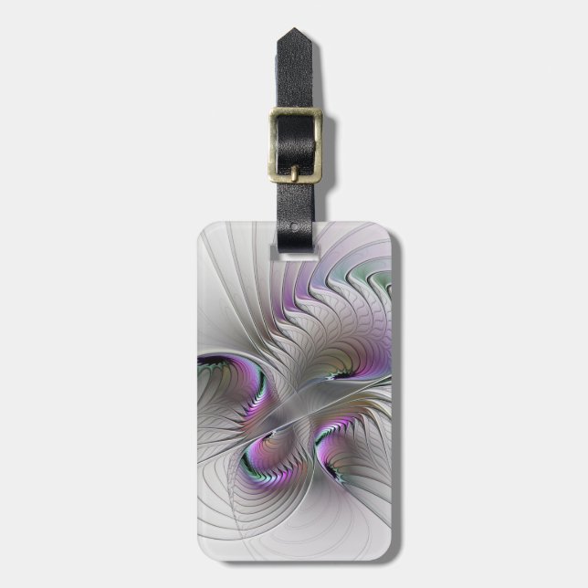 Modern Abstrakt Shy Fantasy Figur Fractal Art Bagagebricka (Vertikal Framsida)