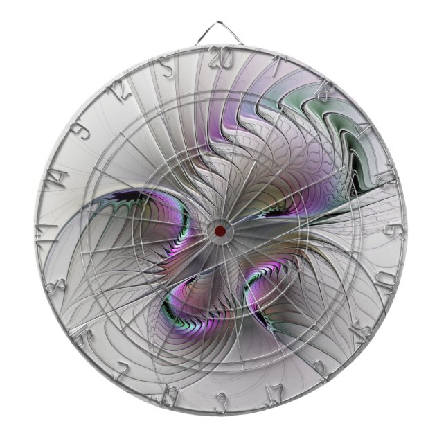 Modern Abstrakt Shy Fantasy Figur Fractal Art Darttavla (Framsidan)