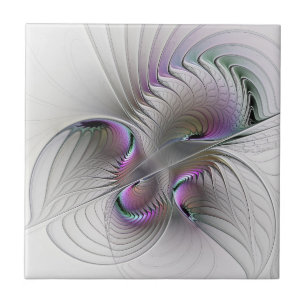 Modern Abstrakt Shy Fantasy Figur Fractal Art Kakelplatta