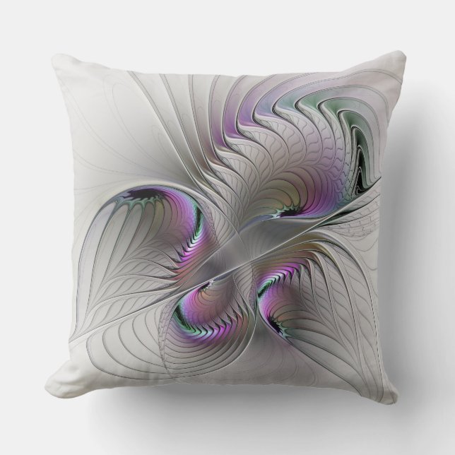 Modern Abstrakt Shy Fantasy Figur Fractal Art Kudde (Framsida)