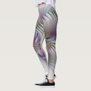 Modern Abstrakt Shy Fantasy Figur Fractal Art Leggings