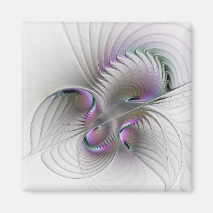 Modern Abstrakt Shy Fantasy Figur Fractal Art Magnet