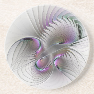 Modern Abstrakt Shy Fantasy Figur Fractal Art Underlägg