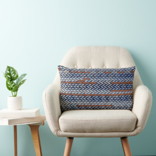 Modern abstrakt sicksack-mönsterdesign 1283 lumbarkudde