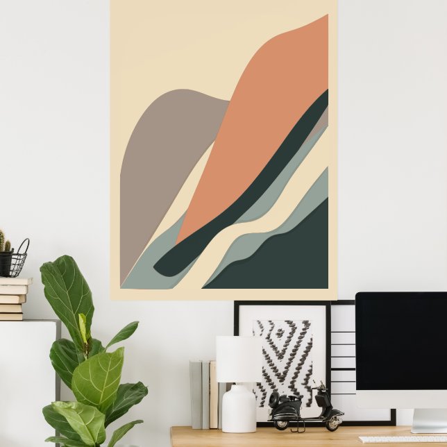 Modern Abstrakt Skriv ut, värde Poster Pappert (pr (Hemmakontoret)