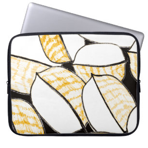 Modern abstrakt sömlös mönster med kreativ kol laptop fodral