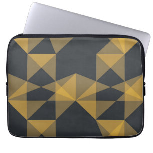 Modern, abstrakt, stadens geometriska triangel mön laptop fodral
