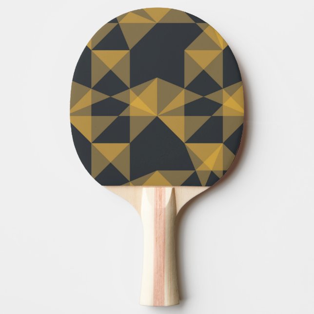 Modern, abstrakt, stadens geometriska triangel mön pingisracket (Framsidan)
