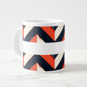 Modern abstrakt stil jumbo mugg