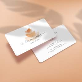 Modern Abstrakt Stone Pyramid Yoga Studio Visitkort