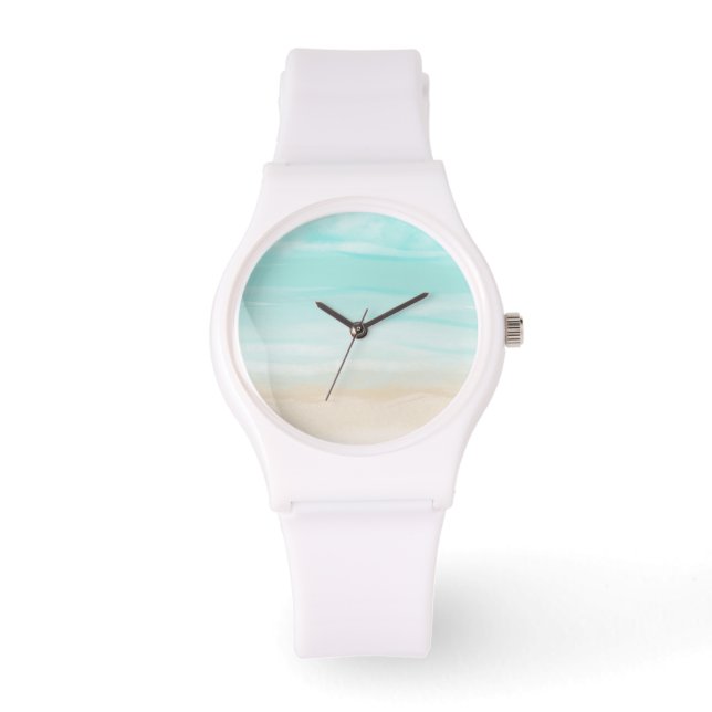 Modern Abstrakt Strand Armbandsur (Framsida)