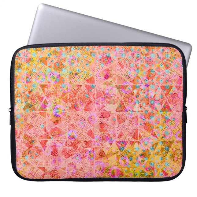 Modern Abstrakt Strawberry Laptop sleeve (Framsidan)
