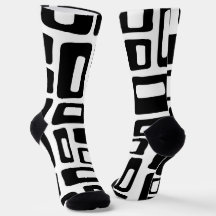 Modern Abstrakt, svart och vit Mönster