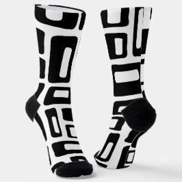 Modern Abstrakt, svart och vit Mönster