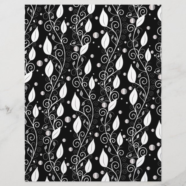 Modern abstrakt svartvit illustration av bläck (Framsida)