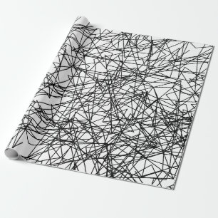 modern abstrakt svartvit konst mönster presentpapper