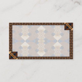 Modern Abstrakt Tan och Blue Visitkort