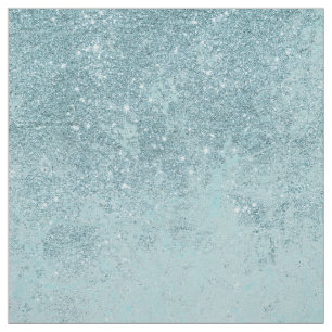 Modern abstrakt teal glitter toner marmor tyg