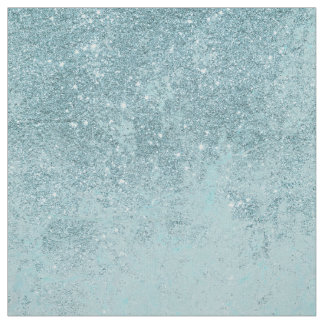 Modern abstrakt teal glitter  toner marmor tyg
