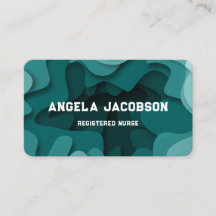 Modern Abstrakt Teal Sjuksköterska