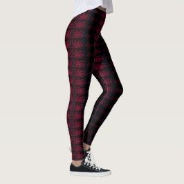 MODERN abstrakt teckning in-black-rosa-mosaic Leggings