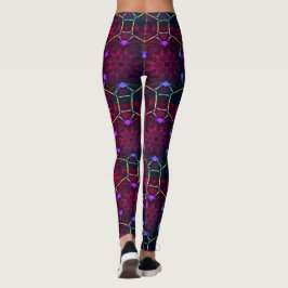 MODERN abstrakt teckning in-black-rosa-mosaic Leggings