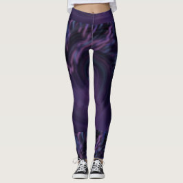 MODERN abstrakt teckning vid rosa-lila-blåmosaik Leggings