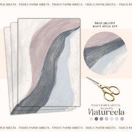 Modern Abstrakt Terracotta Boho Tissue Paper