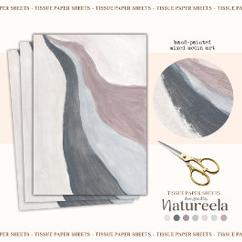 Modern Abstrakt Terracotta Boho Tissue Paper