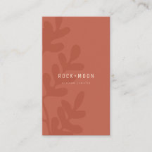 Modern Abstrakt Terracotta Brown Botaniska Löv