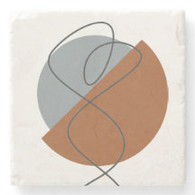 Modern Abstrakt Terracotta och Grått - dansare