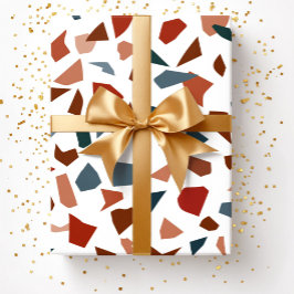 Modern Abstrakt Terrazzo Marble Mönster Presentpapper