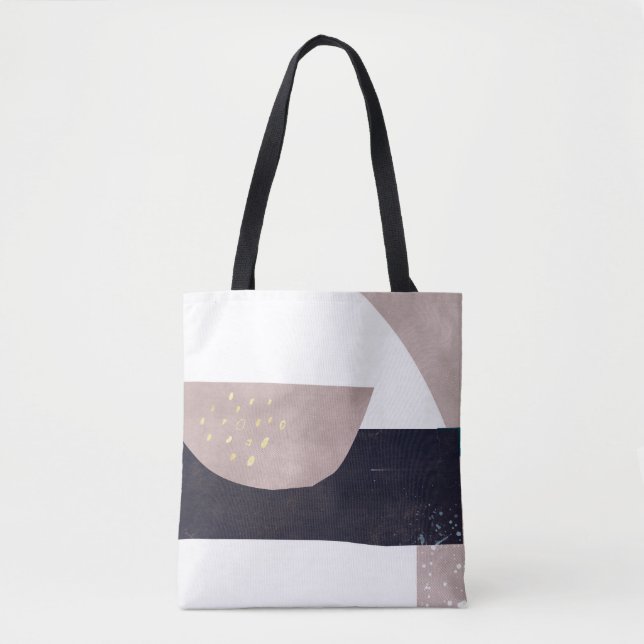 Modern Abstrakt Tote Bag Tygkasse (Framsida)