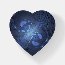 Modern Abstrakt Trendig Dusk Blue Fractal Art