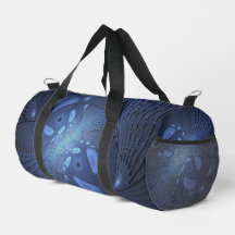 Modern Abstrakt Trendig Dusk Blue Fractal Art
