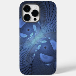 Modern Abstrakt Trendig Dusk Blue Fractal Art