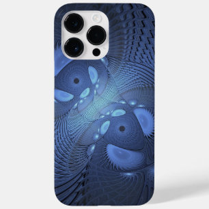 Modern Abstrakt Trendig Dusk Blue Fractal Art
