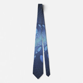 Modern Abstrakt Trendig Dusk Blue Fractal Art Slips