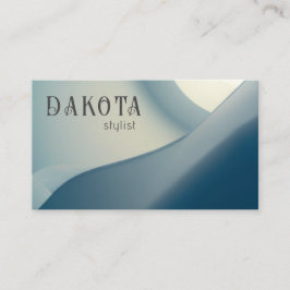 Modern Abstrakt Trendig Neutralt Blue Visitkort