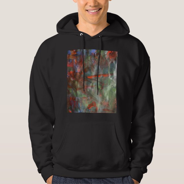 Modern Abstrakt Tröja Hoodie (Framsida)