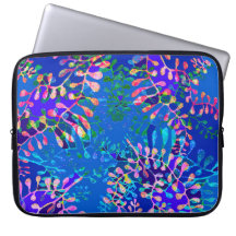 Modern Abstrakt Underwater Ferns Laptop sleeve