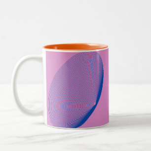 modern abstrakt utformning, minimalistisk Två-Tonad mugg