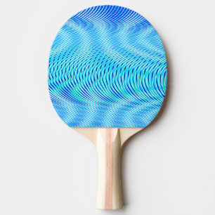Modern Abstrakt Vatten sommar Psychedelic Trippy Pingisracket