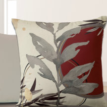 Modern Abstrakt Watercolor Burgundy