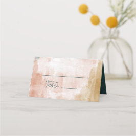 Modern Abstrakt Watercolor Fall Boho Bröllop Seat Placeringskort