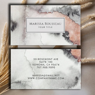 Modern Abstrakt Watercolor Insida Designer Visitkort