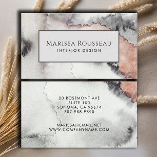 Modern Abstrakt Watercolor Insida Designer Visitkort