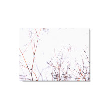 Modern Abstrakt Winter Wildblommor i Snö