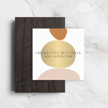 Modern Abstrakt Zen Stones Guld Logotyp Yoga, mass